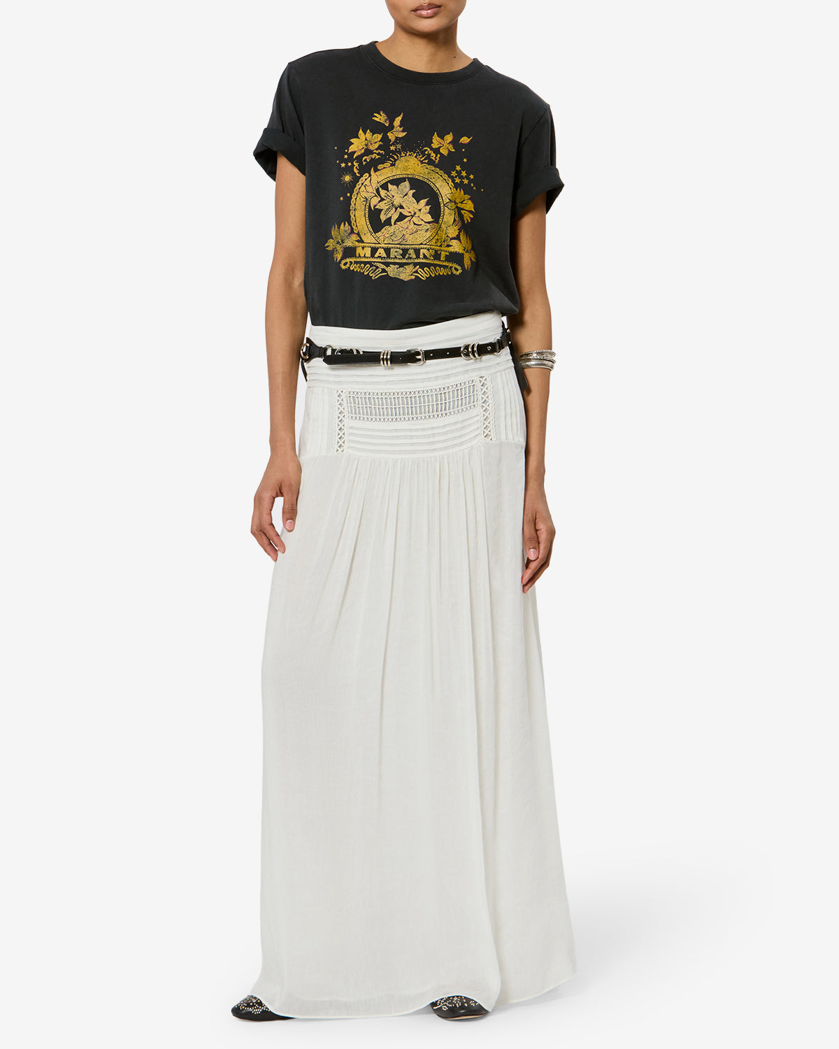 Pylka Skirt Woman white | ISABEL MARANT Official online store