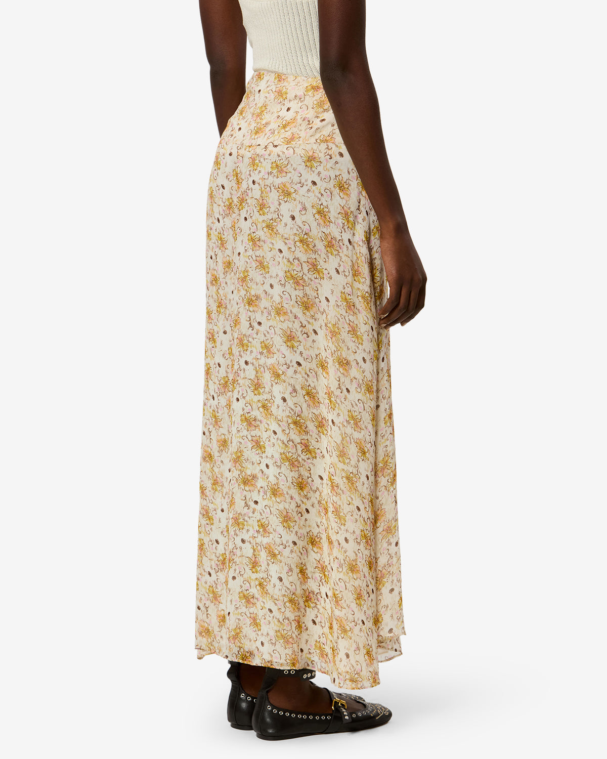 Fran Skirt Woman light yellow-ecru | ISABEL MARANT Official online