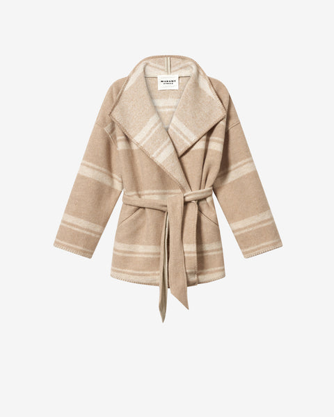 Brea Coat Woman sand | ISABEL MARANT Official online store