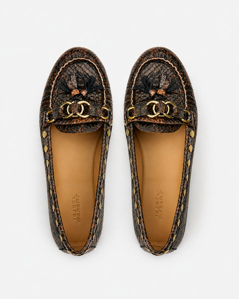 Faxel Loafers Woman mocha | ISABEL MARANT Official online store