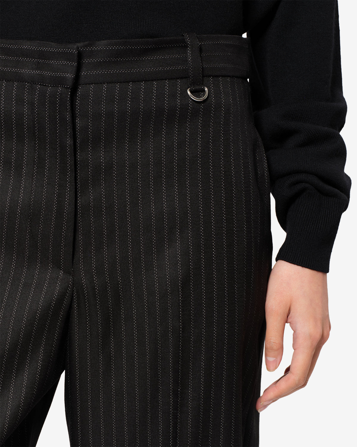 Noanda wool pants Woman black | ISABEL MARANT Official online store