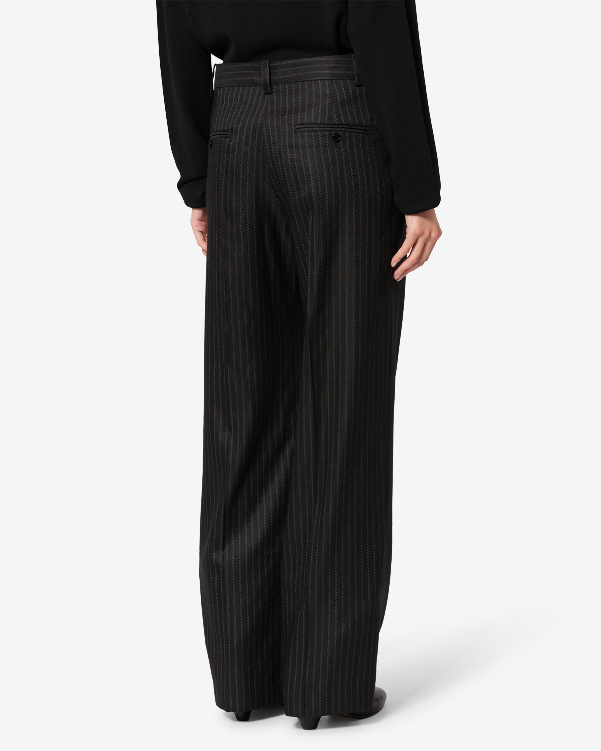 N*y様 OVY wool slacks black L Noanda wool pants Woman black | ISABEL MARANT Official online store