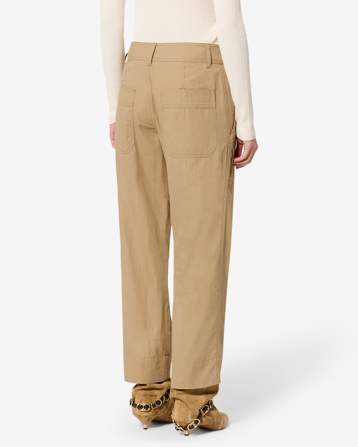 Amandine Pants Woman light khaki | ISABEL MARANT Official online store