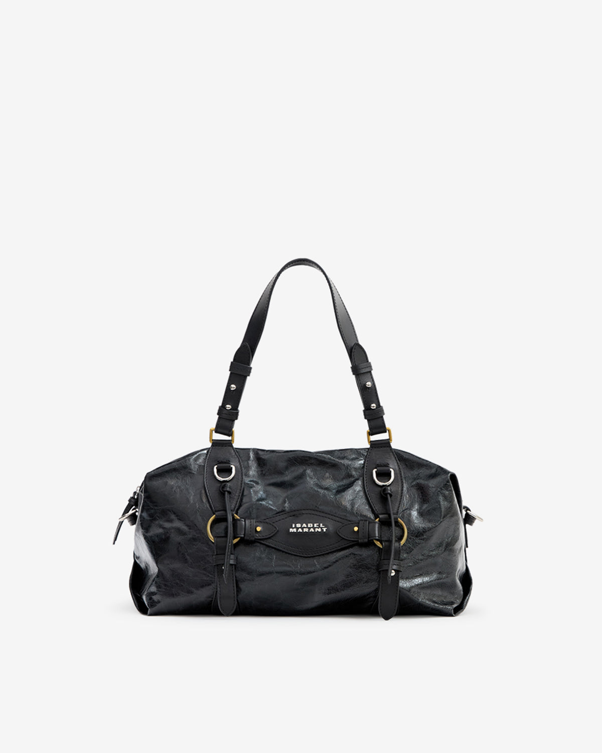 Tilpa bag in grained leather Woman black | ISABEL MARANT Official