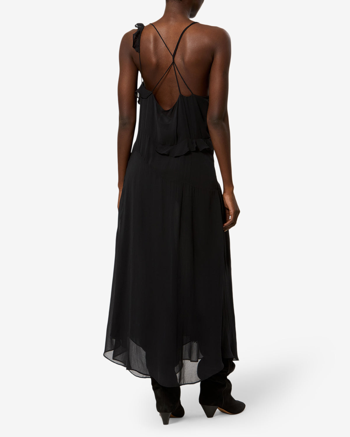 Luxie Dress Woman black | ISABEL MARANT Official online store