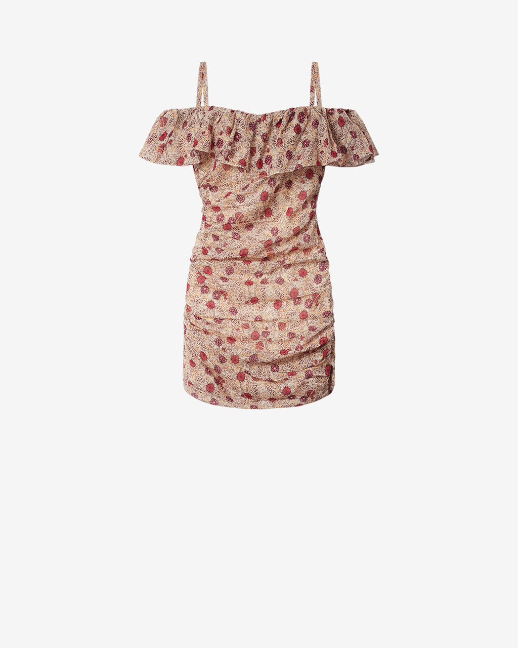 isabel marant mini dress Davilia - Female - Ecru-raspberry - Size 36 Sexy Night Sleep Dress shipping included 20% polyamide Size:13.5