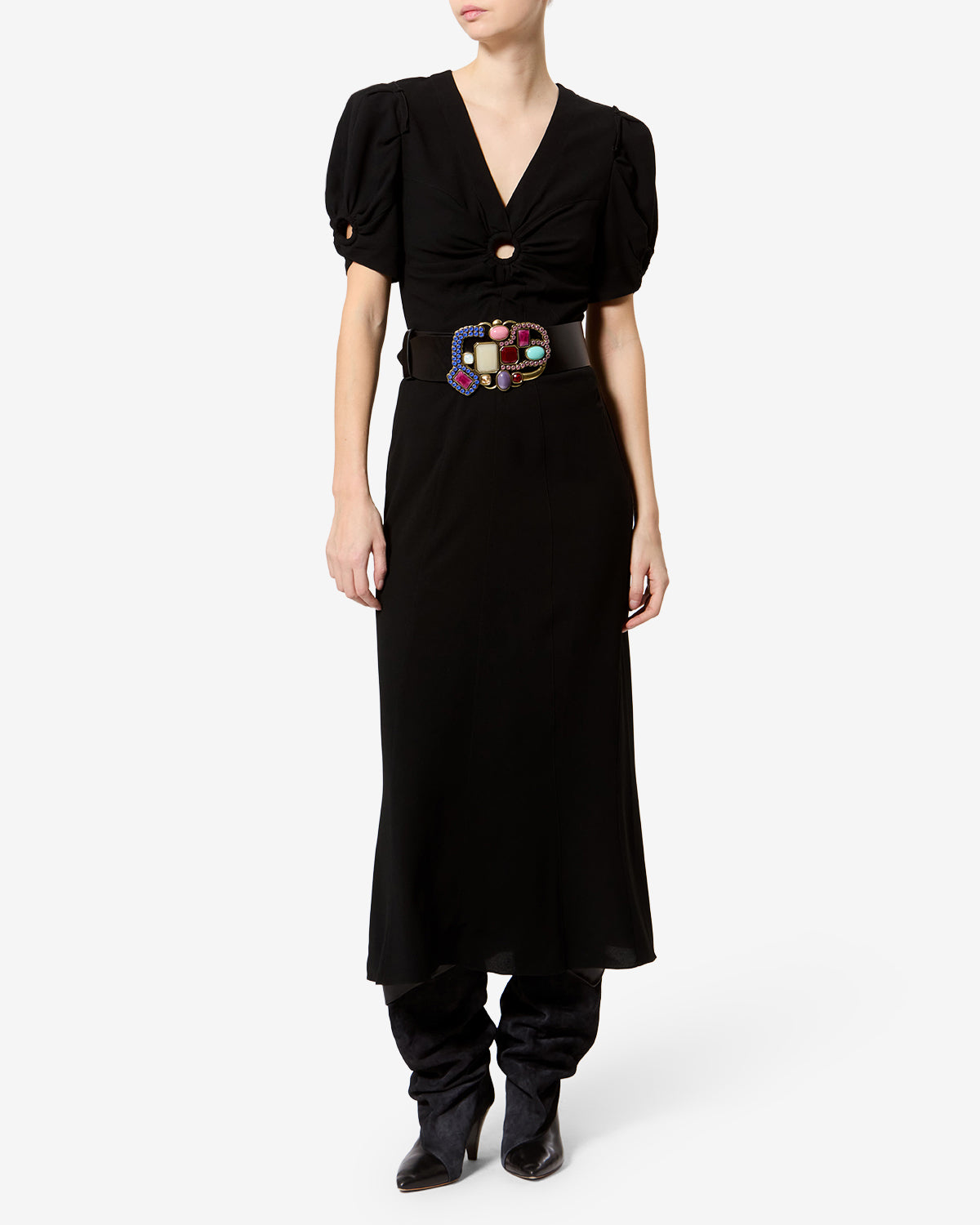 Surelia Dress Woman black | ISABEL MARANT Official online store