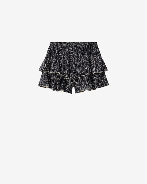 Jocadia Shorts Woman black and ecru | ISABEL MARANT Official