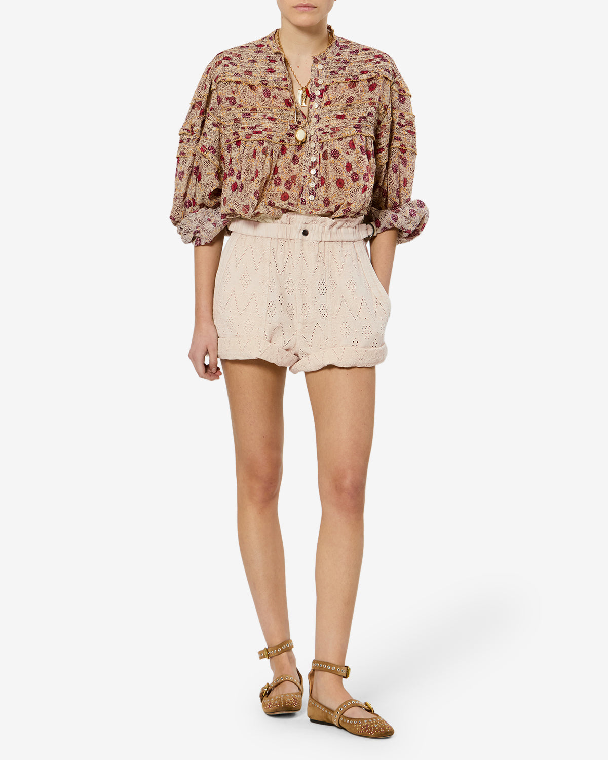 Kisha Shorts Woman beige | ISABEL MARANT Official online store
