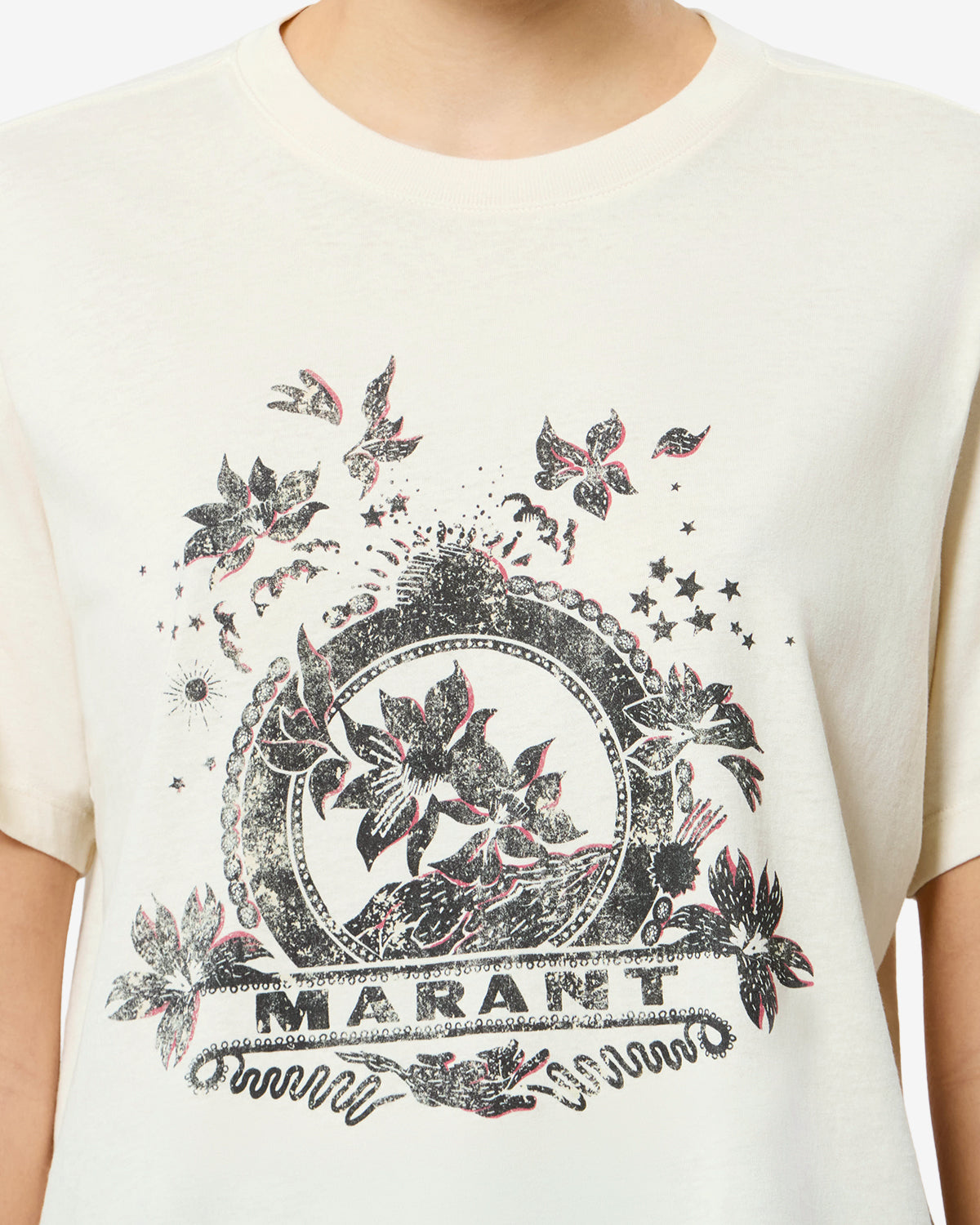 Zewel T-shirt Woman ecru | ISABEL MARANT Official online store
