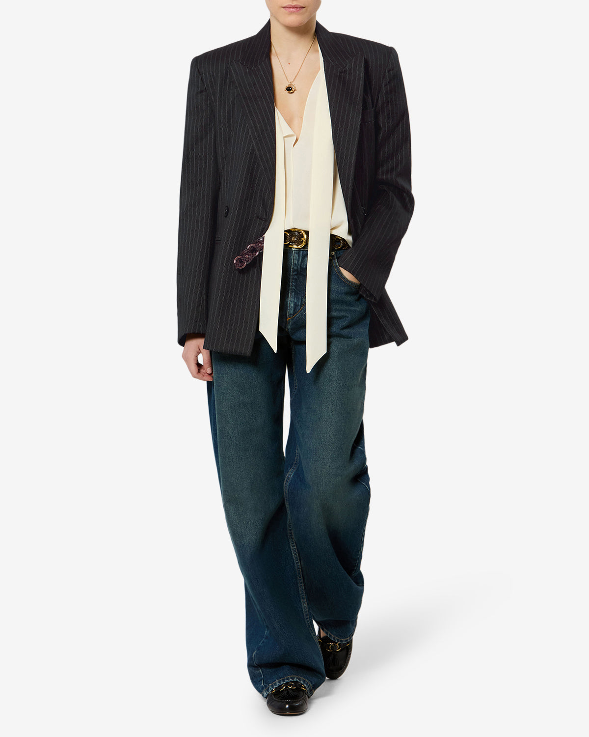 Ranya wool jacket Woman black | ISABEL MARANT Official online store