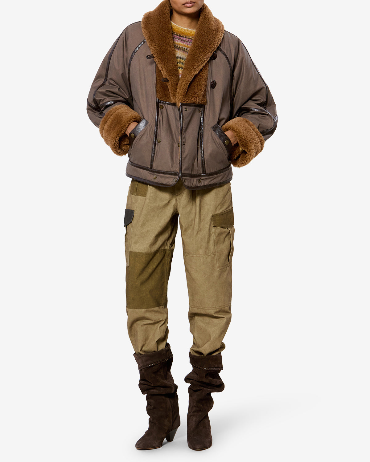 Olinka Jacket Woman brown | ISABEL MARANT Official online store