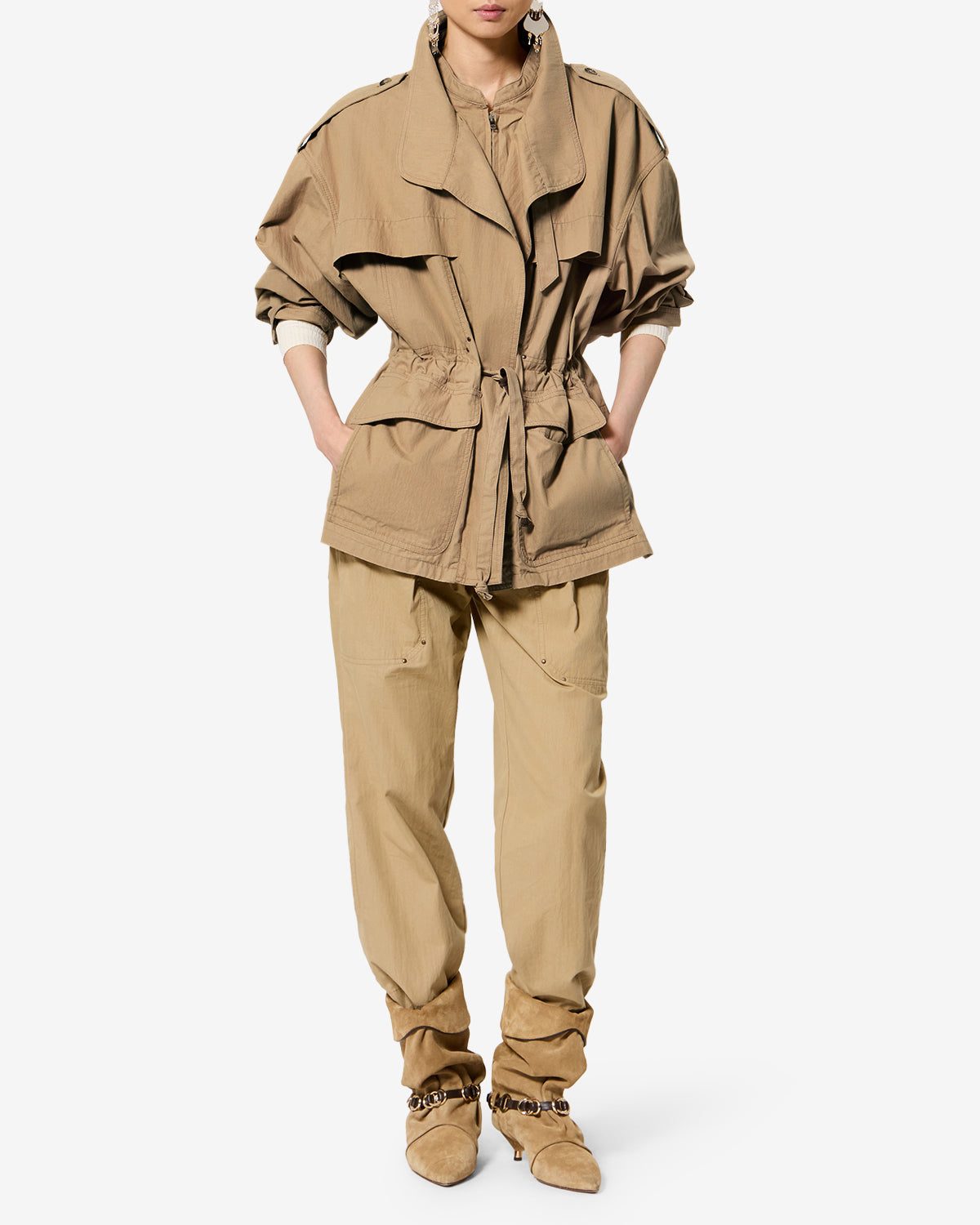 Adelys Jacket Woman light khaki | ISABEL MARANT Official online store