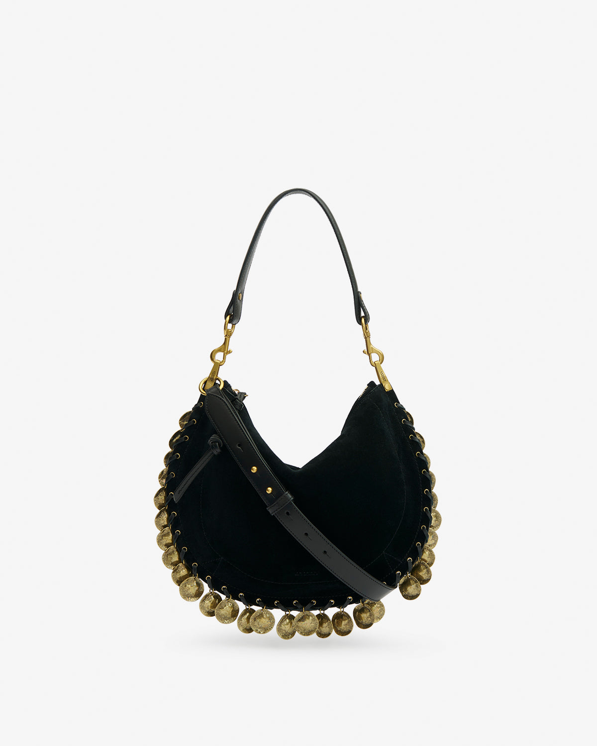 OSKAN SOFT ZIP SHOULDER STRAP Woman bronze | ISABEL MARANT