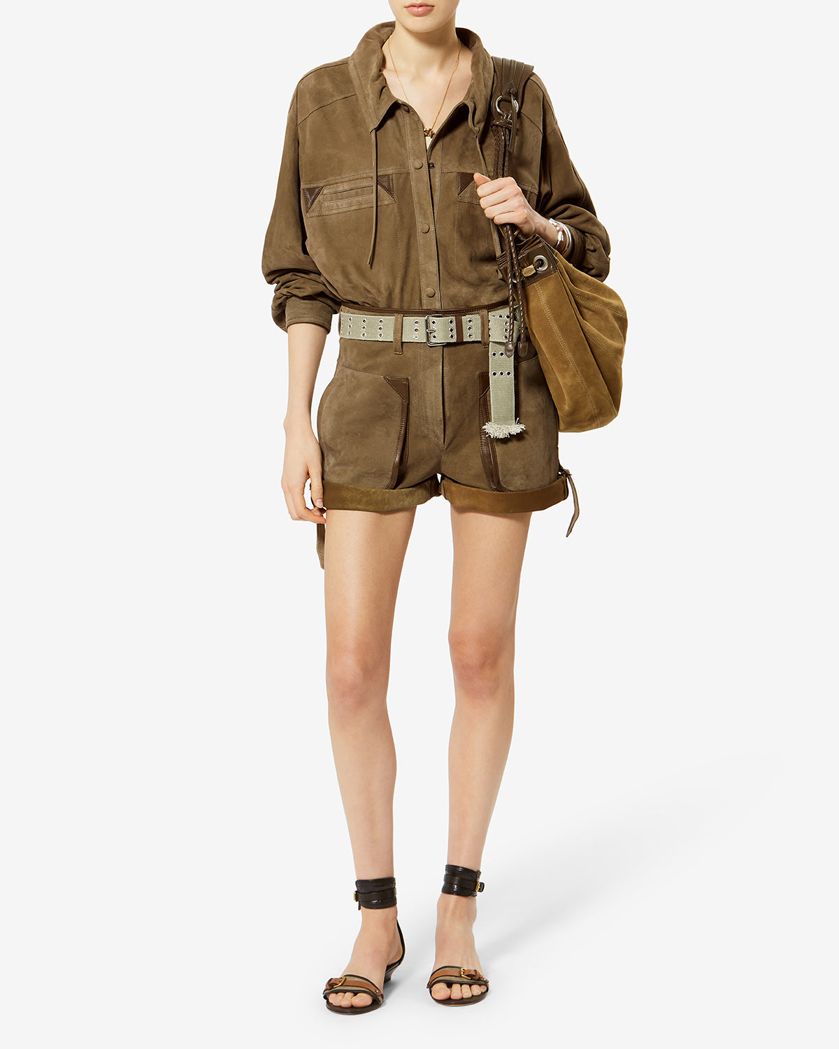No.1196  ブラウンマーブルイヤリング MALDIA SHIRT Woman bronze | ISABEL MARANT Official online store