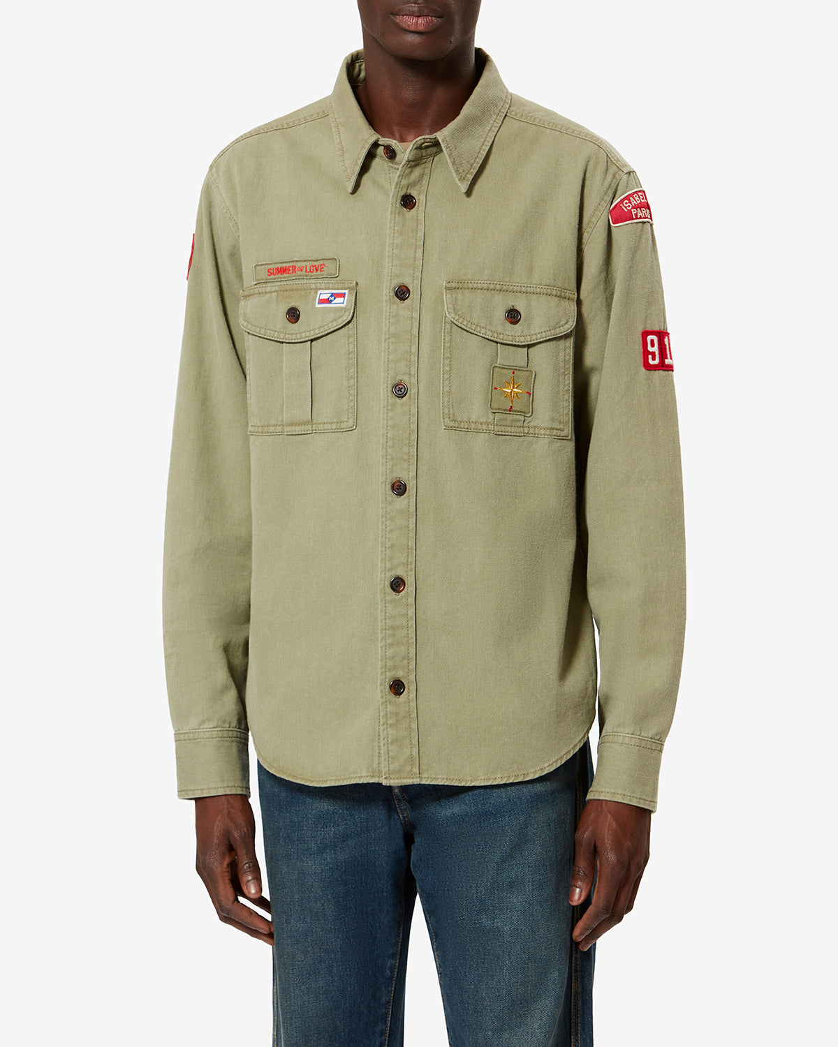 NOORIA SHIRT Man khaki | ISABEL MARANT Official online store