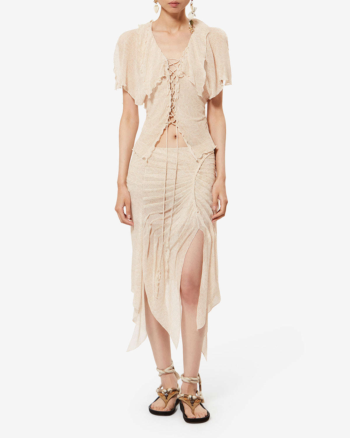 THANAIS BLOUSE Woman ecru | ISABEL MARANT Official online store