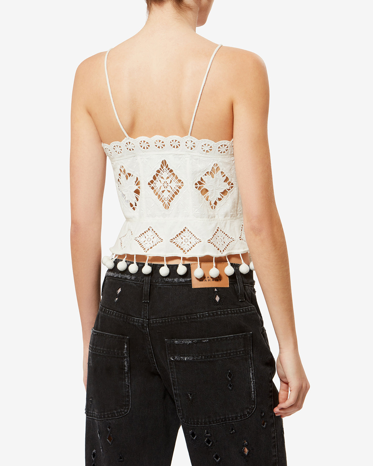 NELSSY TOP Woman white | ISABEL MARANT Official online store