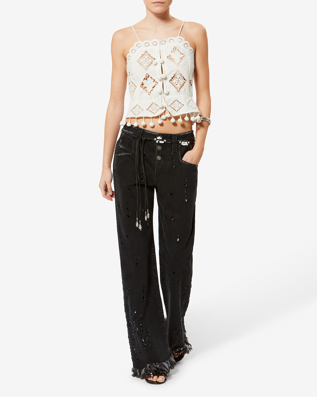 NELSSY TOP Woman white | ISABEL MARANT Official online store