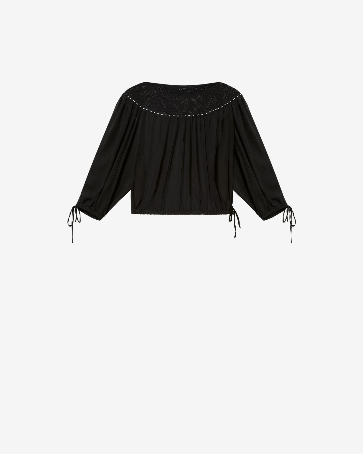 NELIDA BLOUSE Woman black | ISABEL MARANT Official online store