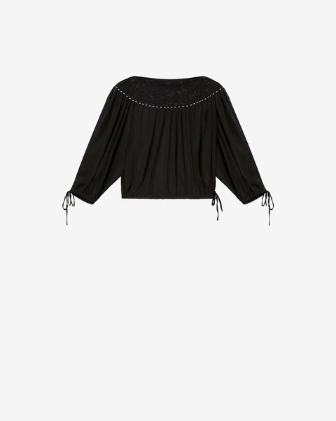 NELIDA BLOUSE Woman black | ISABEL MARANT Official online store