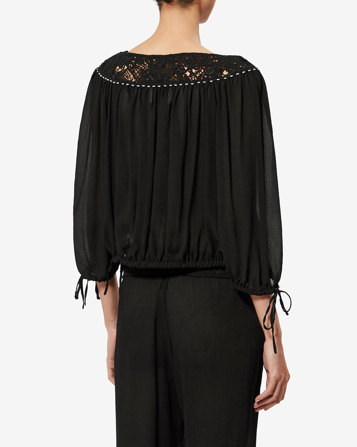 NELIDA BLOUSE Woman black | ISABEL MARANT Official online store