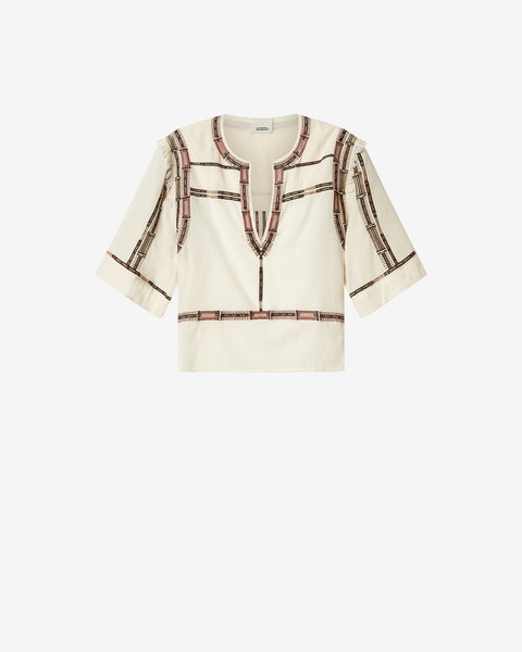 FIOSA BLOUSE Woman ecru | ISABEL MARANT Official online store
