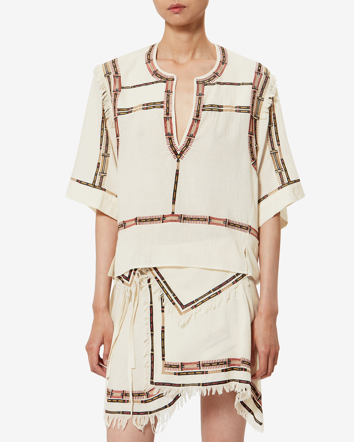 FIOSA BLOUSE Woman ecru | ISABEL MARANT Official online store