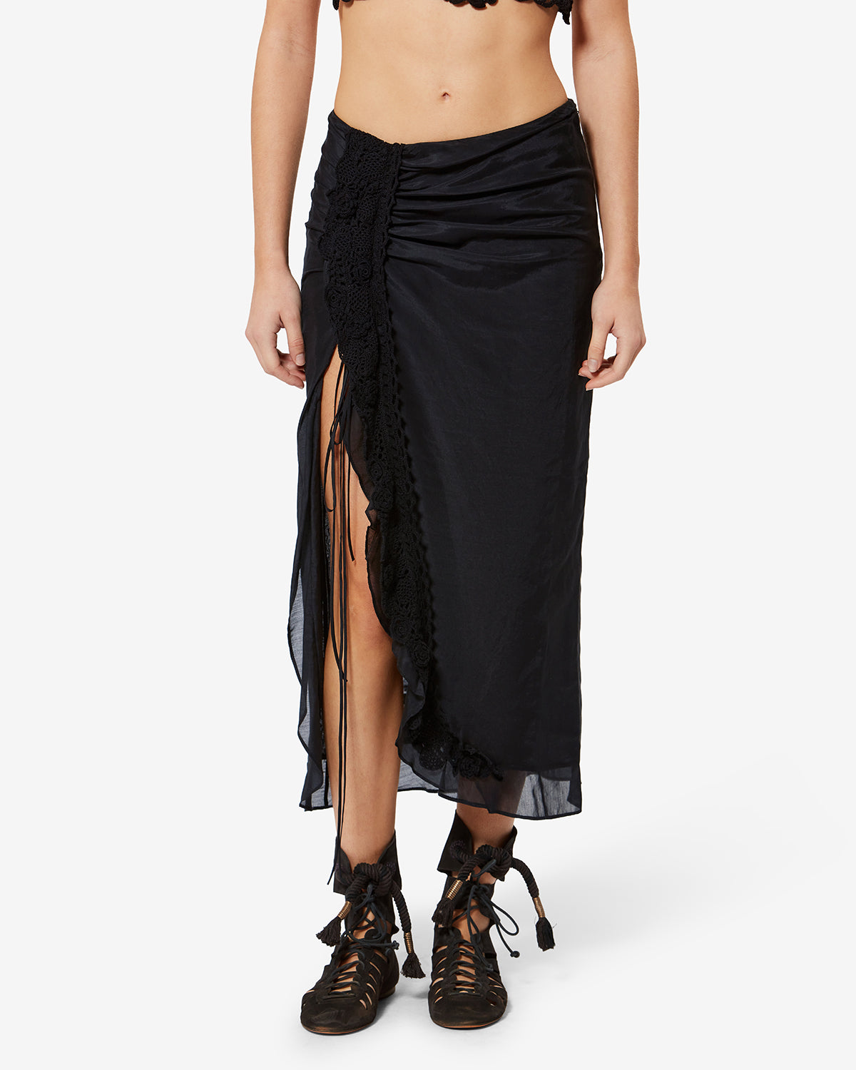 VELINA SKIRT Woman black | ISABEL MARANT Official online store