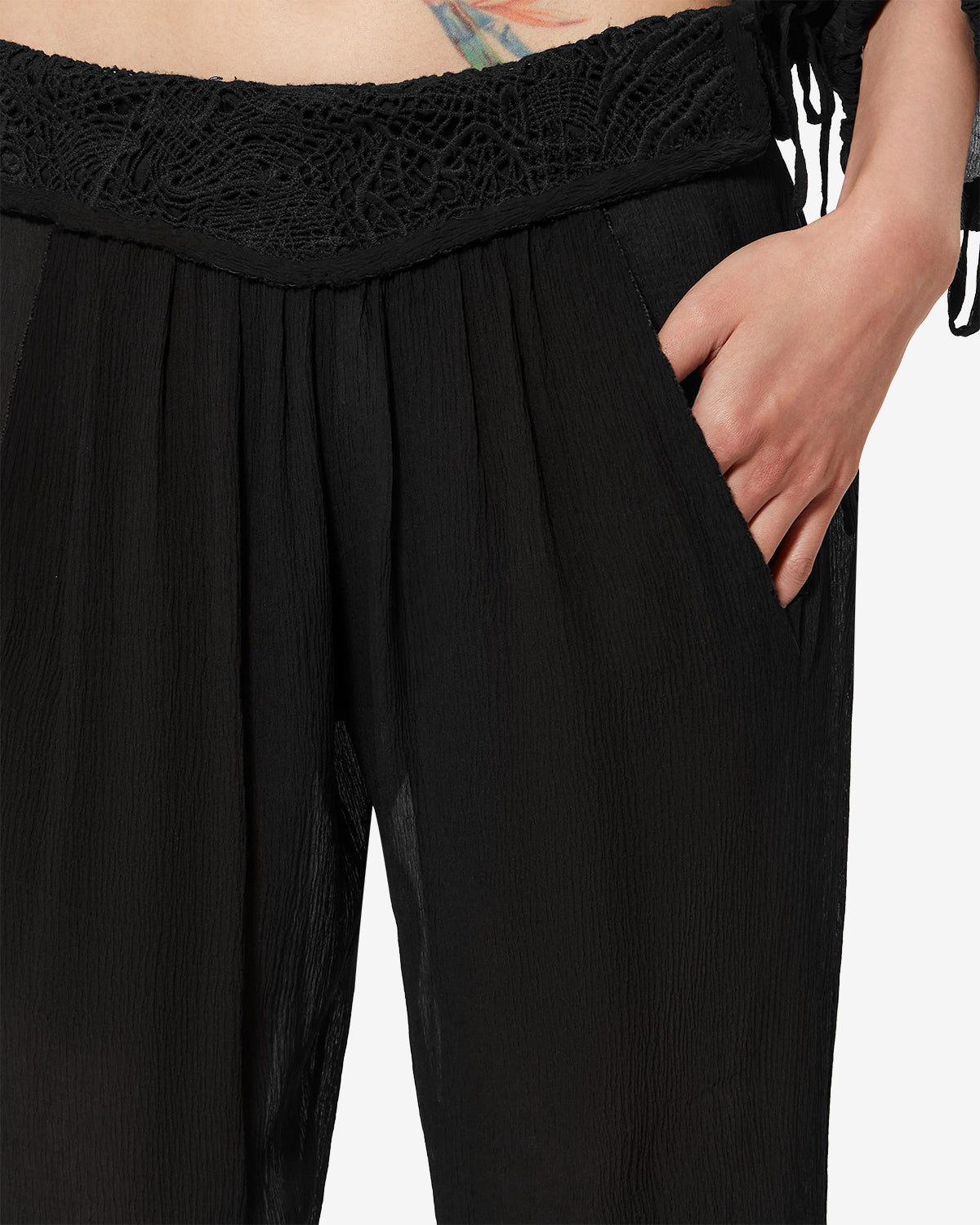 GUYLENE PANTS Woman black | ISABEL MARANT Official online store