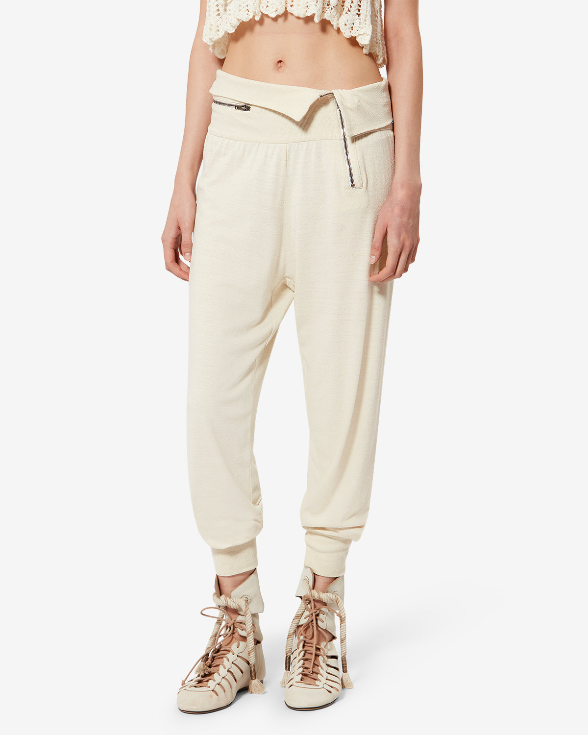TYDIE PANTS Woman ecru | ISABEL MARANT Official online store