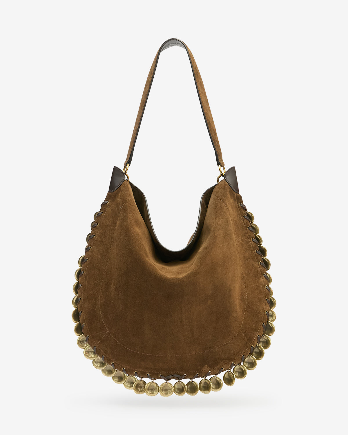 OSKAN HOBO SOFT SHOULDER BAG Woman bronze | ISABEL MARANT Official