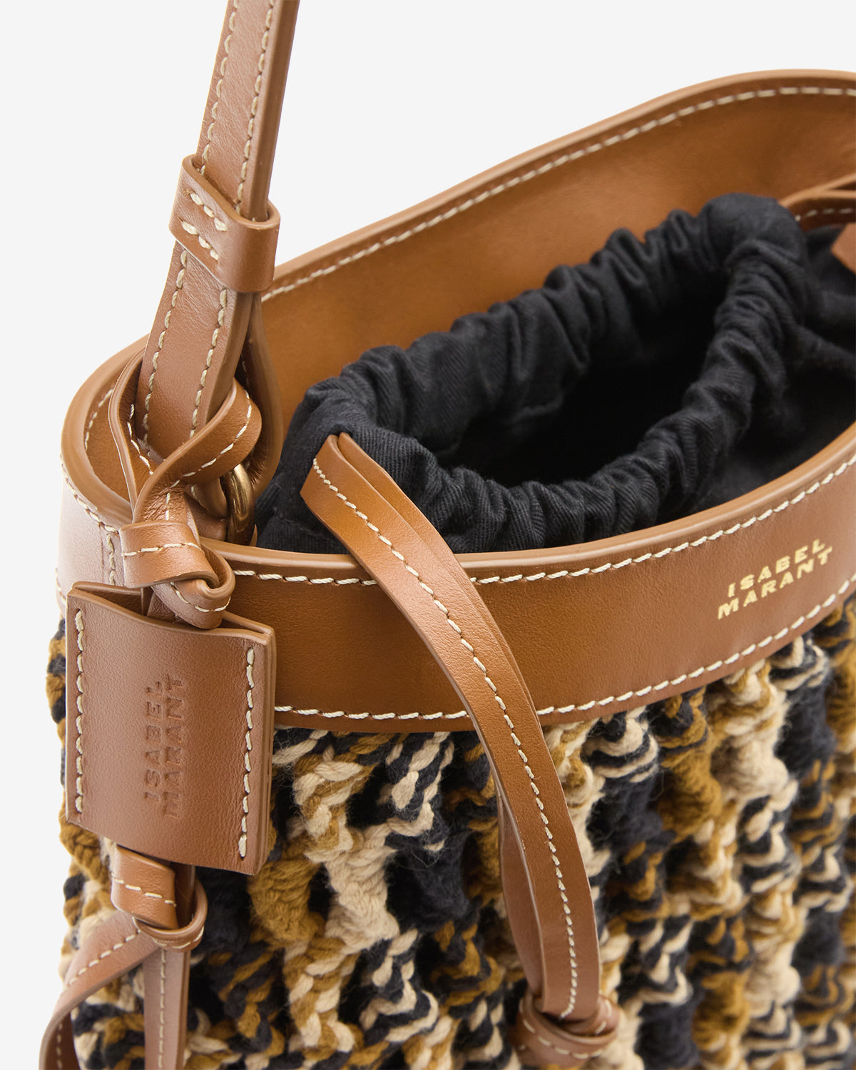 PRAIA SMALL SHOULDER BAG Woman natural-brown | ISABEL MARANT