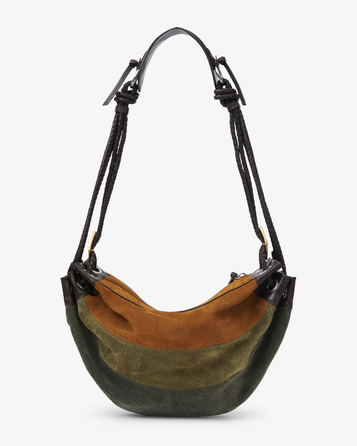 MAIA MEDIUM SHOULDER BAG Woman multicolor khaki | ISABEL MARANT