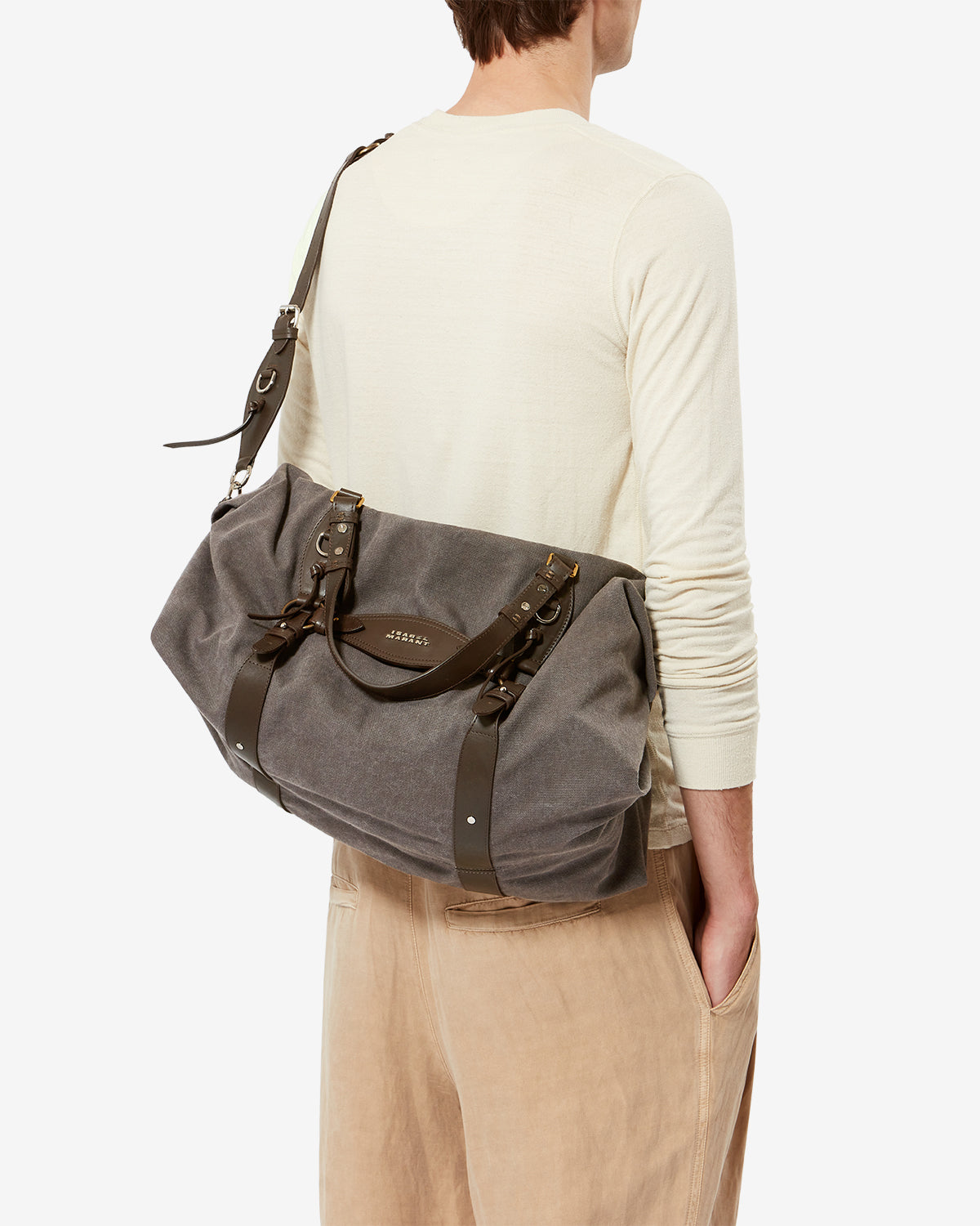 TILPA WEEKENDER SHOULDER BAG Woman smoky black | ISABEL MARANT