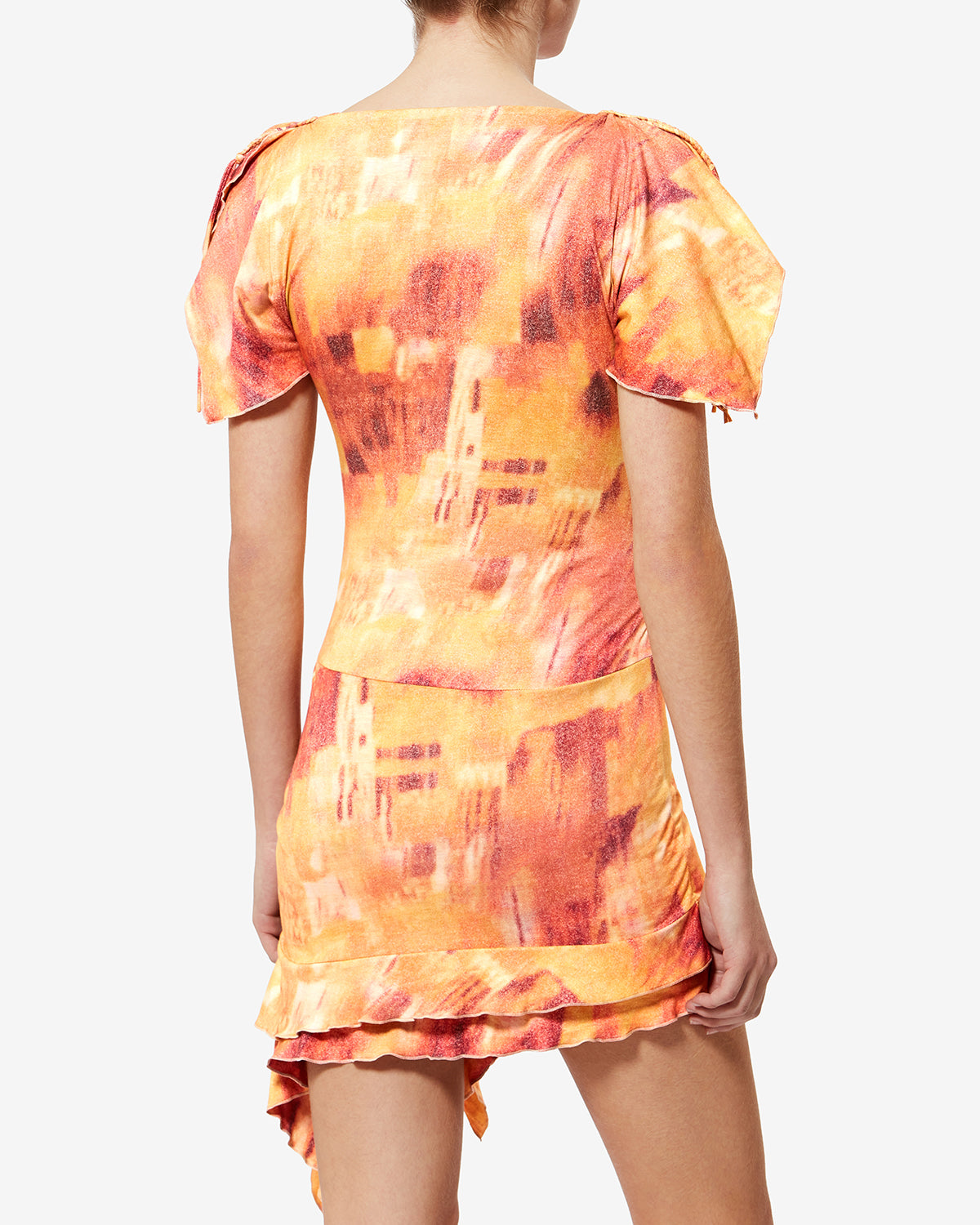 JANICK DRESS Woman orange | ISABEL MARANT Official online store