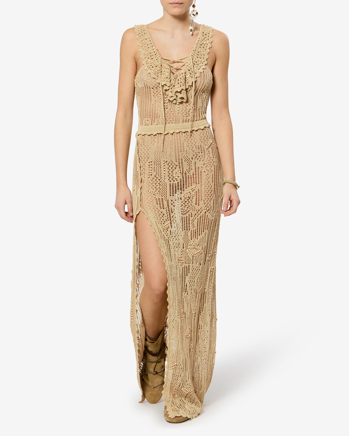 ORNELLA DRESS Woman desert | ISABEL MARANT Official online store