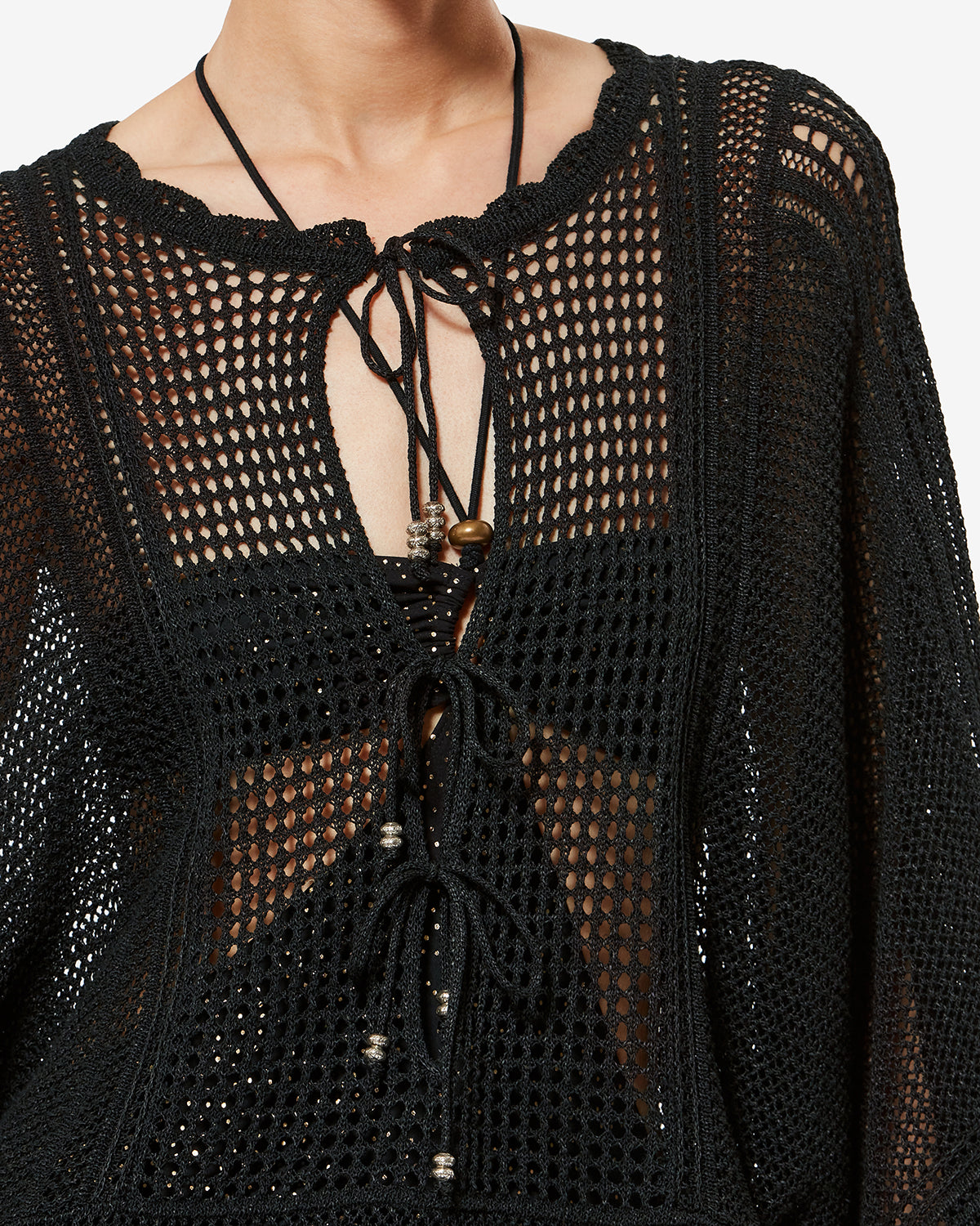 くろまる　コシラエル　Coci la elleプルオーバーロングチュニック METINA DRESS Woman black | ISABEL MARANT Official online store