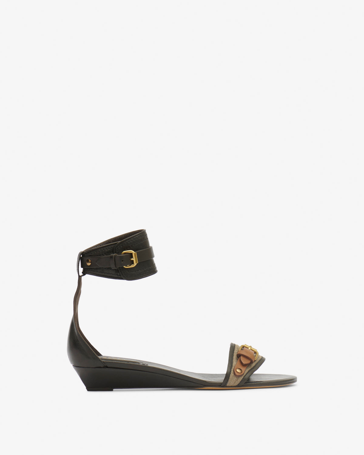 EDONY SANDALS Woman khaki-espresso | ISABEL MARANT Official online