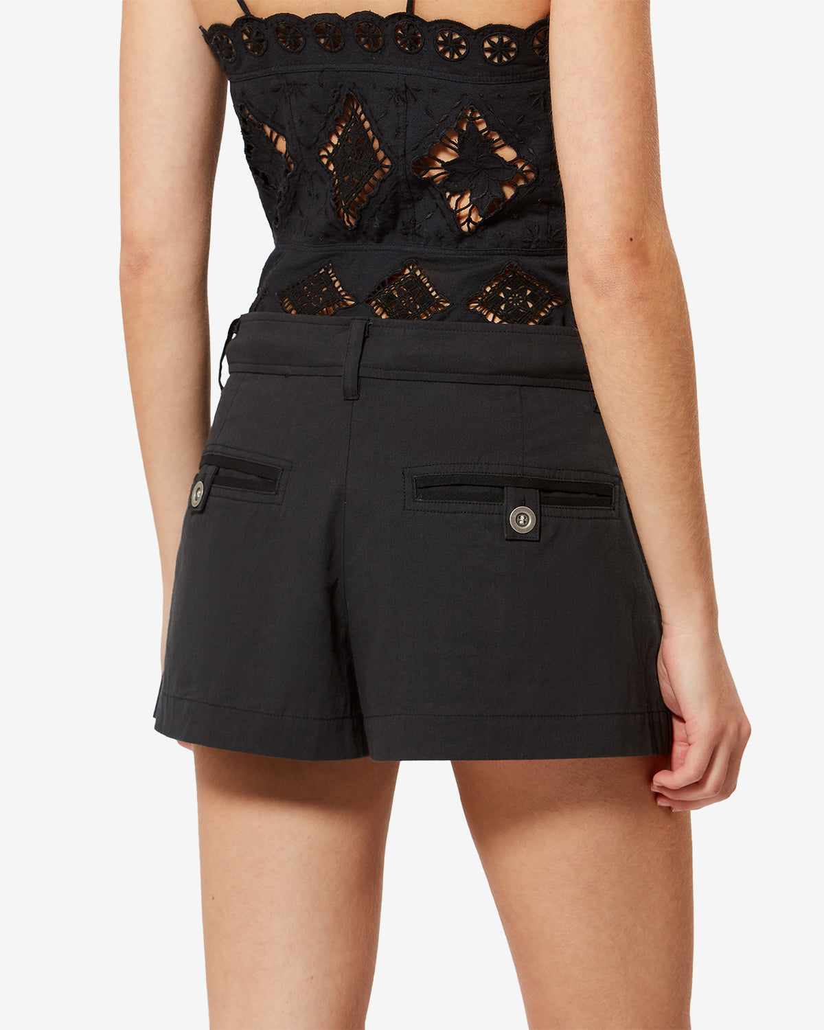 BARTA SHORTS Woman black | ISABEL MARANT Official online store