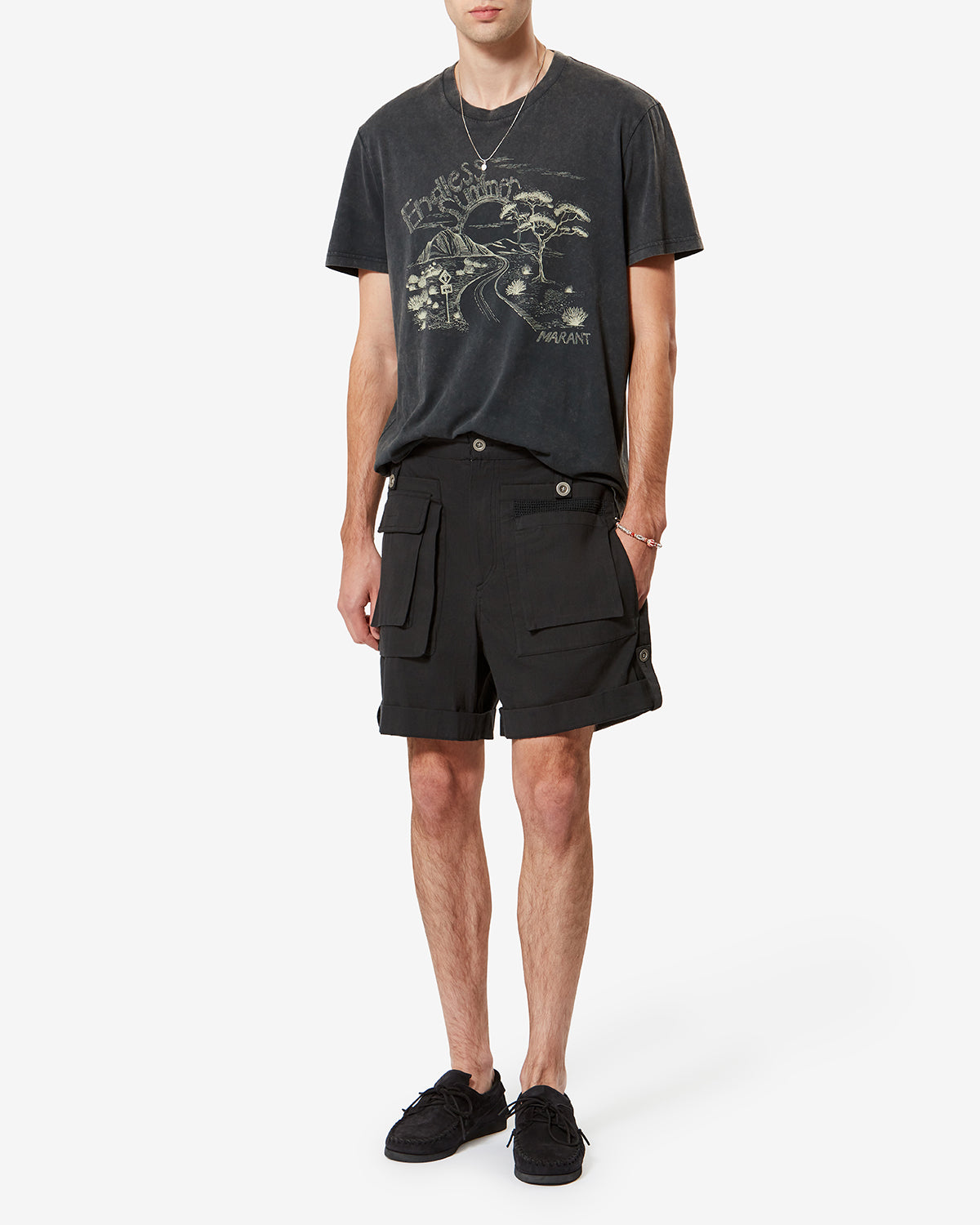 TYLER SHORTS Man black | ISABEL MARANT Official online store