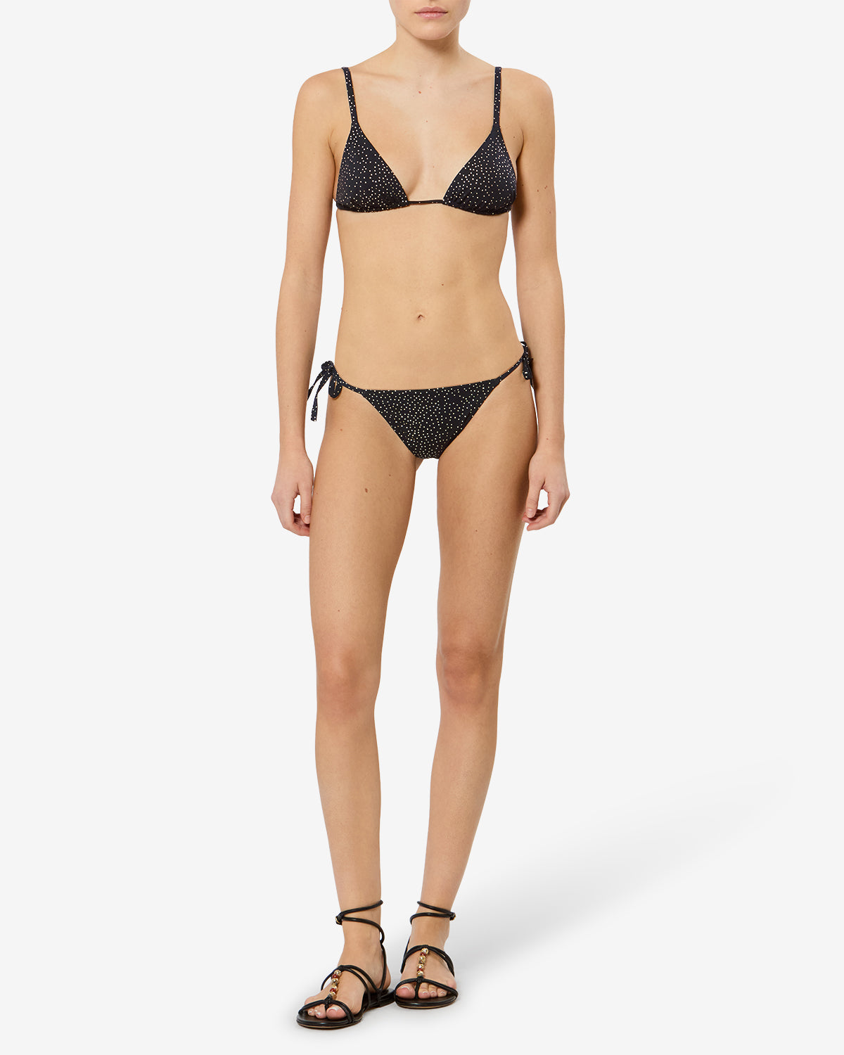 FLAVIANA BOTTOMS Woman black and gold | ISABEL MARANT Official