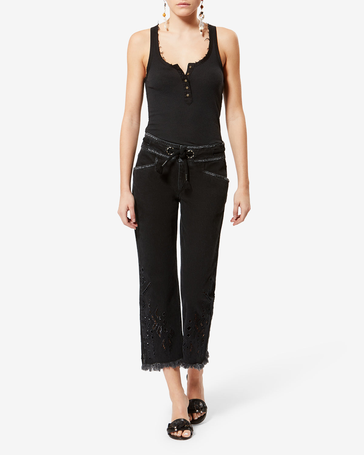 HELMA T-SHIRT Woman black | ISABEL MARANT Official online store