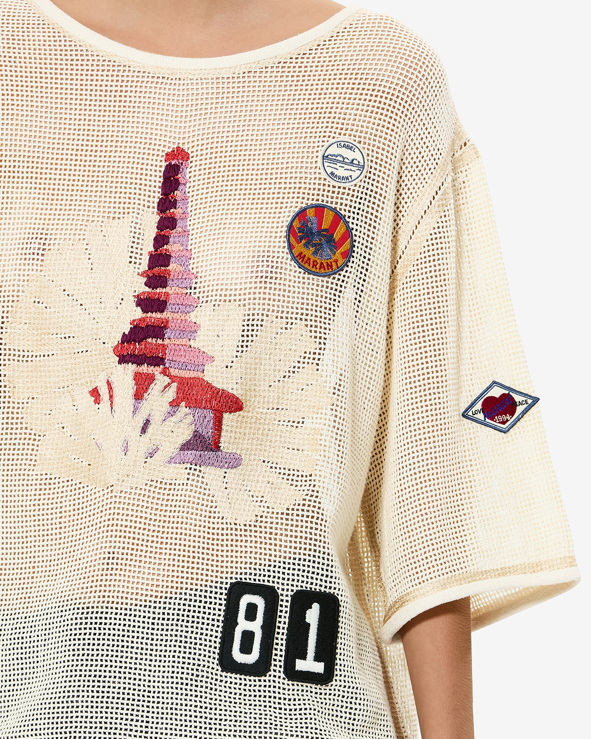 NISRINE T-SHIRT Woman ecru | ISABEL MARANT Official online store