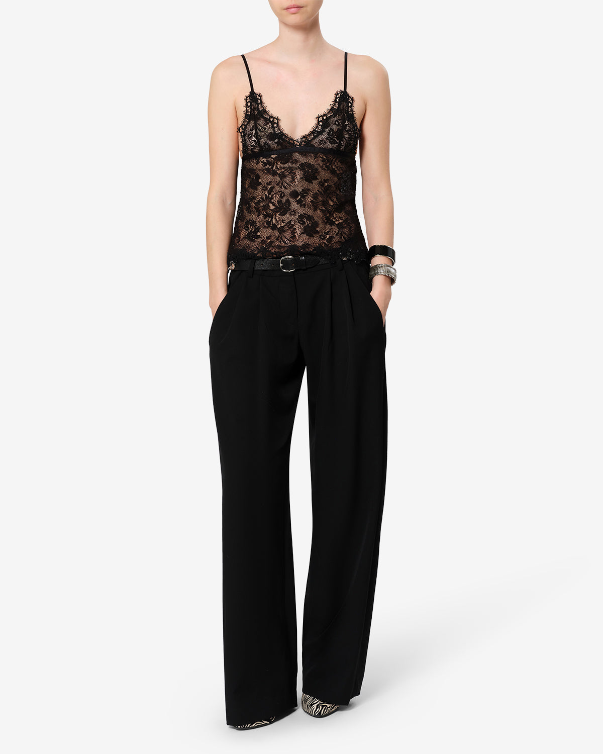 Adiena silk top Woman black | ISABEL MARANT Official online store