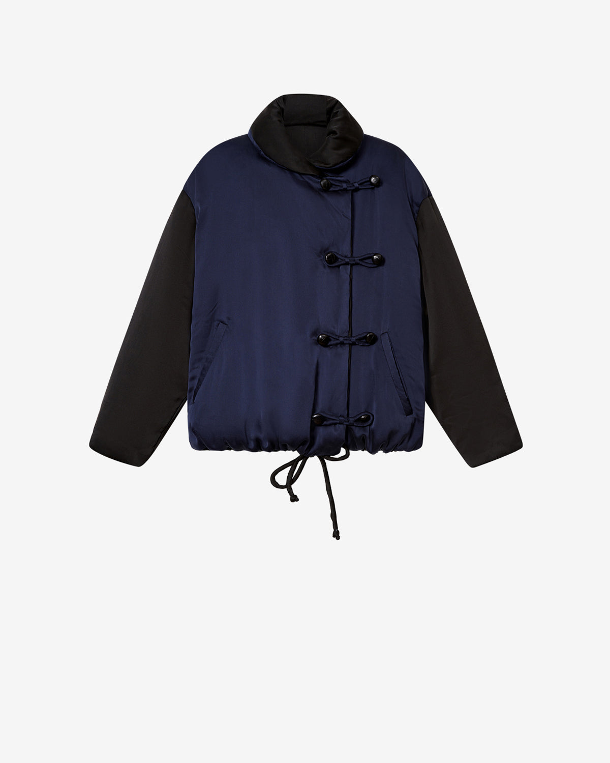 Bleza silk coat Woman midnight | ISABEL MARANT Official online store