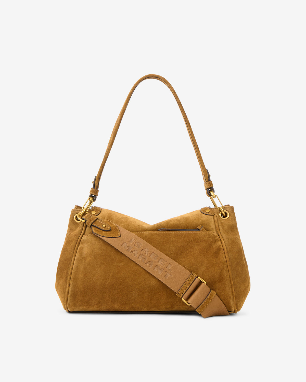 Chany M Grained Leather Bag Woman cognac | ISABEL MARANT Official