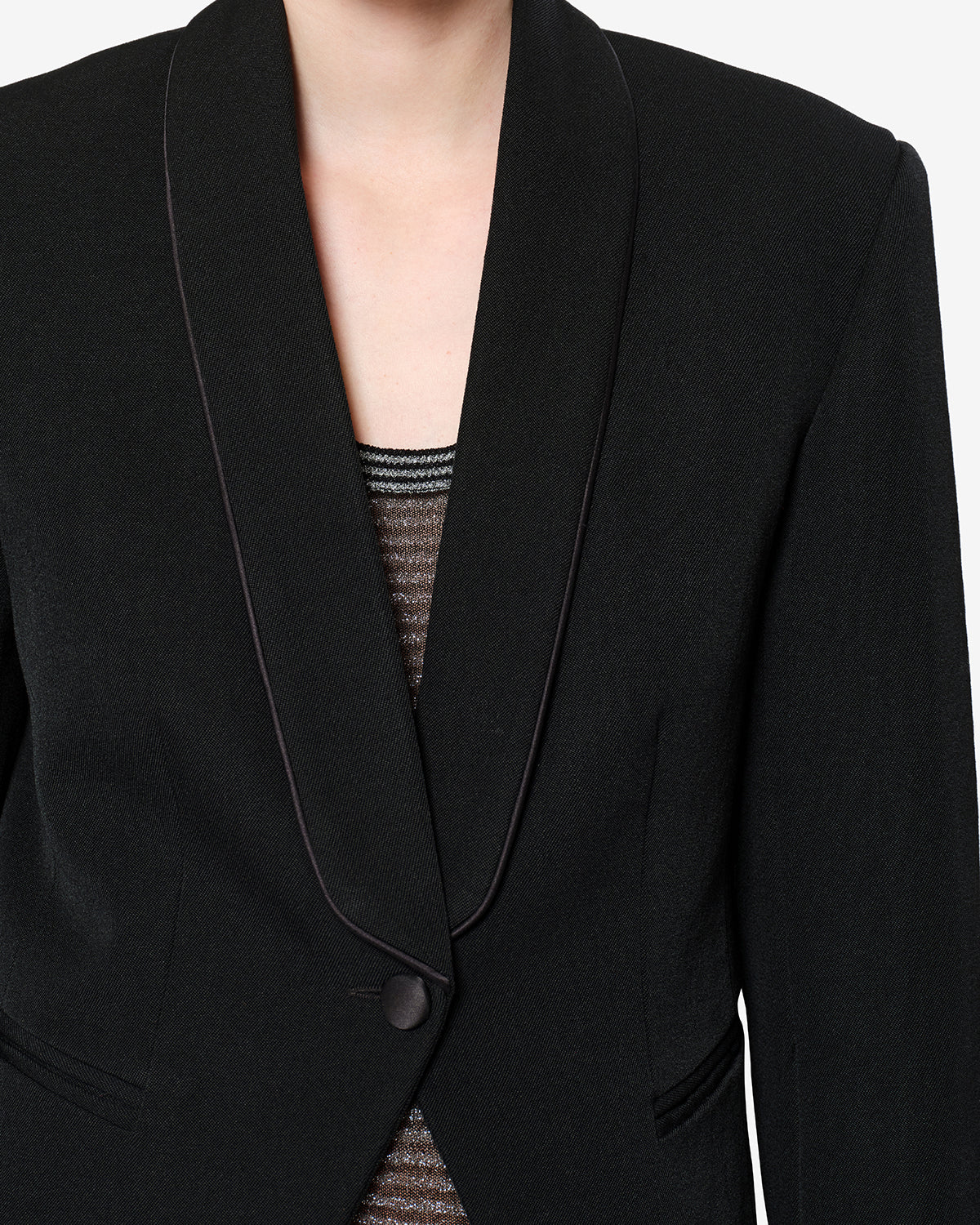 Pialena wool jacket Woman black | ISABEL MARANT Official online store