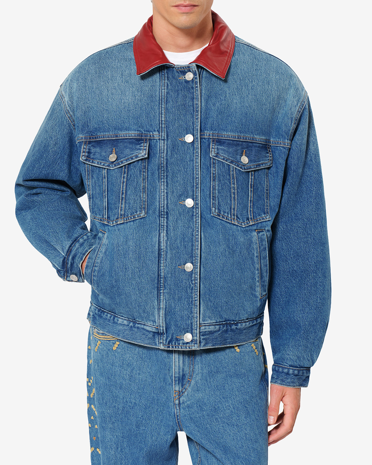 Johan Jacket Man blue | ISABEL MARANT Official online store