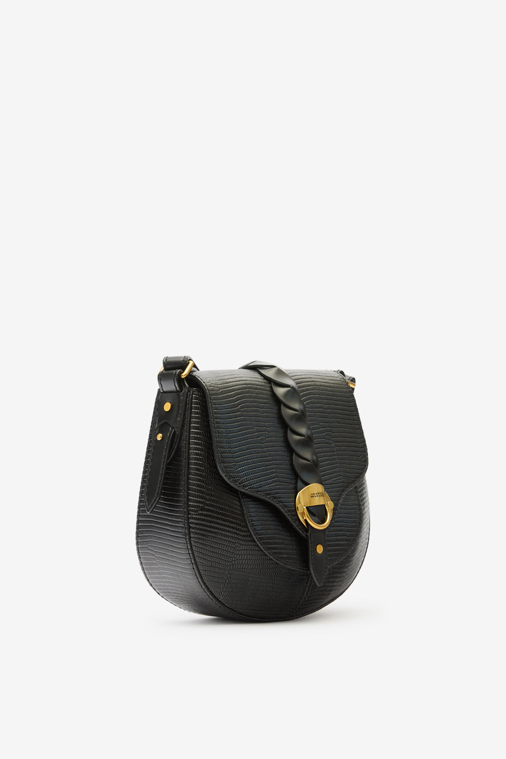 Borsetta altay small in pelle di vitello scamosciata - Nero - Woman - 4